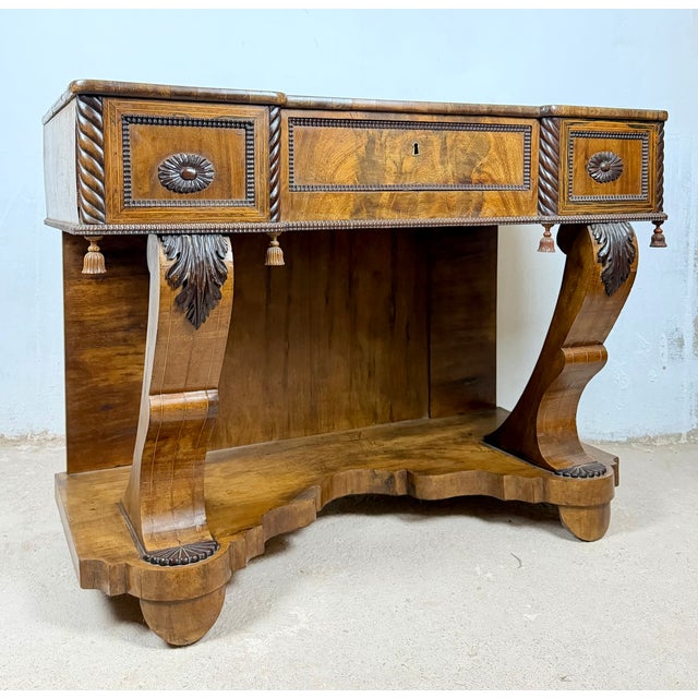 Art Deco Console Table with One Drawer, 1940 For Sale - Image 9 of 16