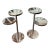 Pair of Modern Designer Mirrored Cocktail End Tables For Sale