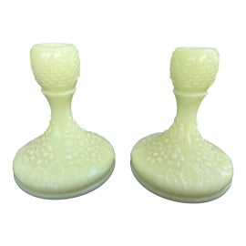 Example of Fenton Art Glass Company Candlestick Holders and Votive Holders