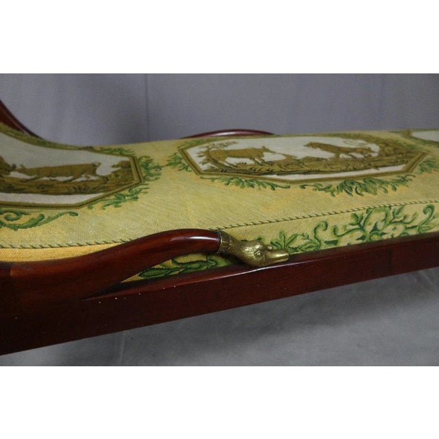 Beautiful Empire style meridian garnished with a small point tapestry. This meridian is of a manufacture of the end of the...