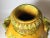 Yellow Large Italian Bright Yellow Glazed Earthenware Handled Vessel For Sale - Image 8 of 10