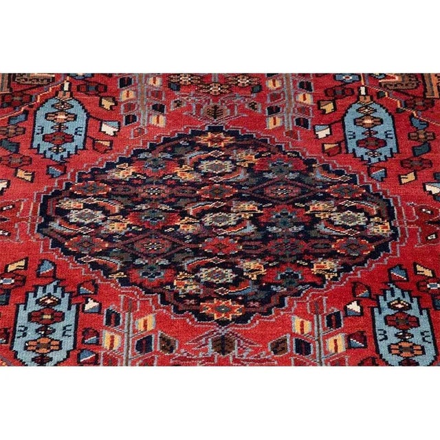 Textile 1960s Persian Heriz Area Rug 4’8″ X 7’0″ For Sale - Image 7 of 9