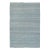 Light Blue Solid Handwoven Premium Natural Jute Yarn Flatweave Rug 5x8 Ft. For Sale