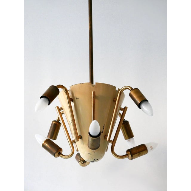 Eight-Armed Sputnik Chandelier or Pendant Lamp, 1950s For Sale - Image 11 of 18