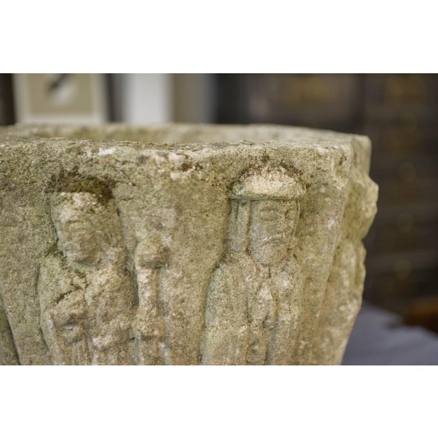 Reconstituted Stone Planter, 1950s For Sale - Image 6 of 10