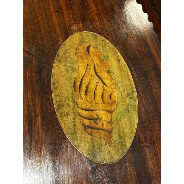 Antique English Wood Tray Top Serving Table For Sale - Image 5 of 12