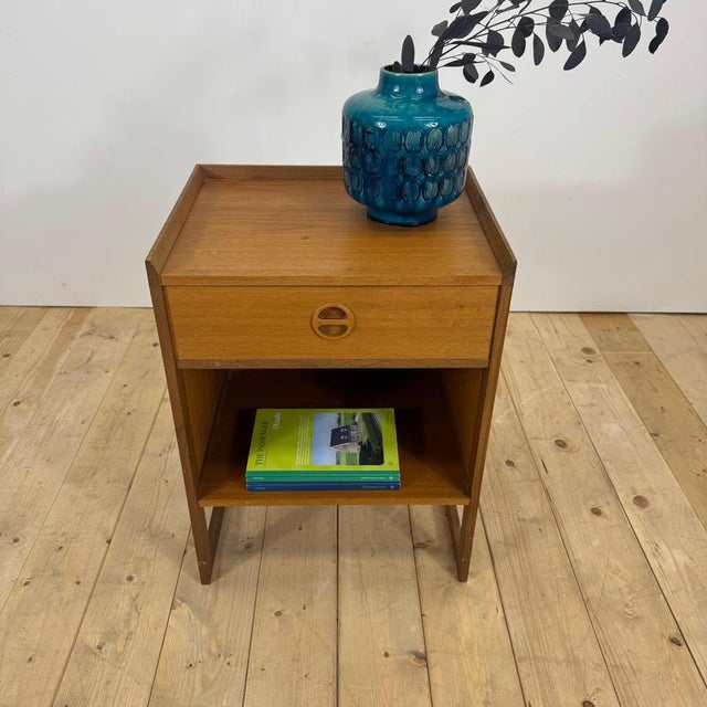 Night Bedside Table by Arne Wahl Iversen for Möbel-Ikea, 1960 For Sale - Image 8 of 10