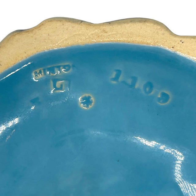 Minton Majolica Mushroom Tazza With Three-Frog Base, English, Dated 1868 For Sale - Image 12 of 13