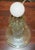 Tall Glass and Brass Column Table Lamp For Sale - Image 10 of 14