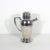 Fabulous silverplated art deco cocktail shaker. This is a large cocktail shaker with a handle, lid, strainer inside and...