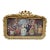 1960s Italian Rococo Gold Beech Textile Wall Art Panel For Sale