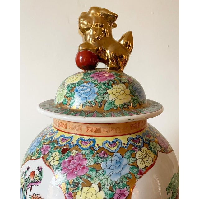 Ceramic Extra Large Asian Temple Jar / Ginger Jar For Sale - Image 7 of 9