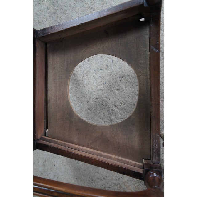 Wood Antique Early 19th C. English Regency Mahogany Commode Arm Chair For Sale - Image 7 of 18