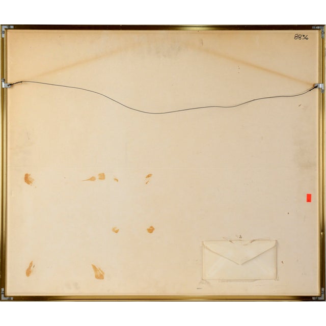 Lovers - Nude Couple in Bed - Figurative Composition in Acrylic on Paper by Byron Richard Rodarmel For Sale - Image 10 of 10