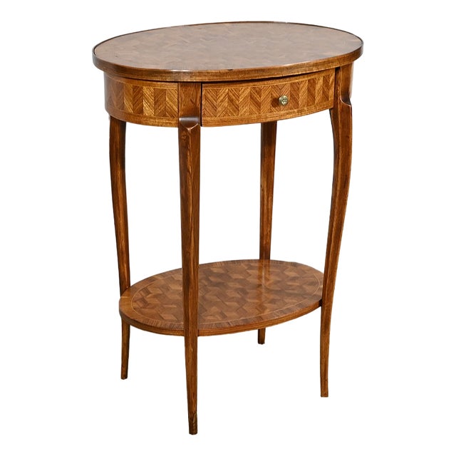 Small Marquetry Living Room Table, 1920s For Sale
