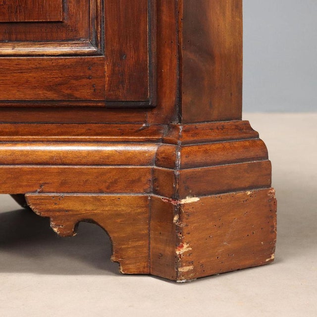 Wood Corner Cabinet in Walnut-Stained Fir For Sale - Image 7 of 9