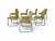 These chairs feature a midcentury-inspired design, featuring a cantilevered chromed tubular steel frame that creates a...