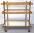 Modern French Modern Brass & Glass Bar Cart with Mirrored Bottom Shelf, Circa 1970s For Sale - Image 3 of 7