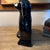 Staffordshire 19th-Century Black Jackfield Staffordshire Spaniel Figurine Featuring a Glossy Black Glaze and Gilded Rare Large For Sale - Image 4 of 5
