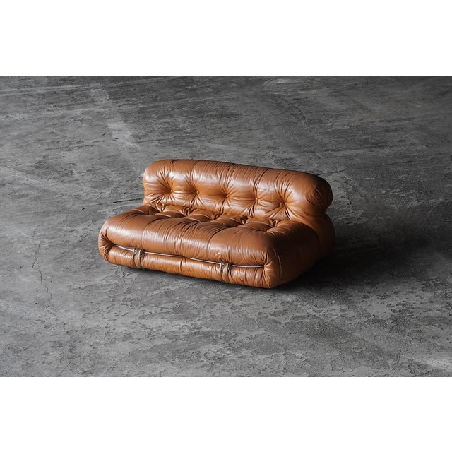 Cassina Soriana 2-Seater Sofa by Afra and Tobia Scarpa for Cassina, Italy, 1970s For Sale - Image 4 of 8