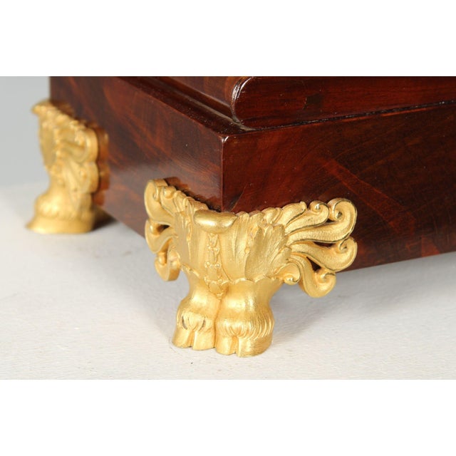 Antique Lyre Mantel Clock, 1825 For Sale - Image 4 of 16