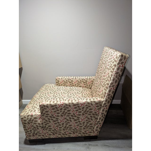 Lee Industries 3018-01 Tall-Back Upholstered Accent Chair For Sale - Image 4 of 5