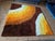 Gorgeous Space Age rug, bright colors, large size, washed and sanitized