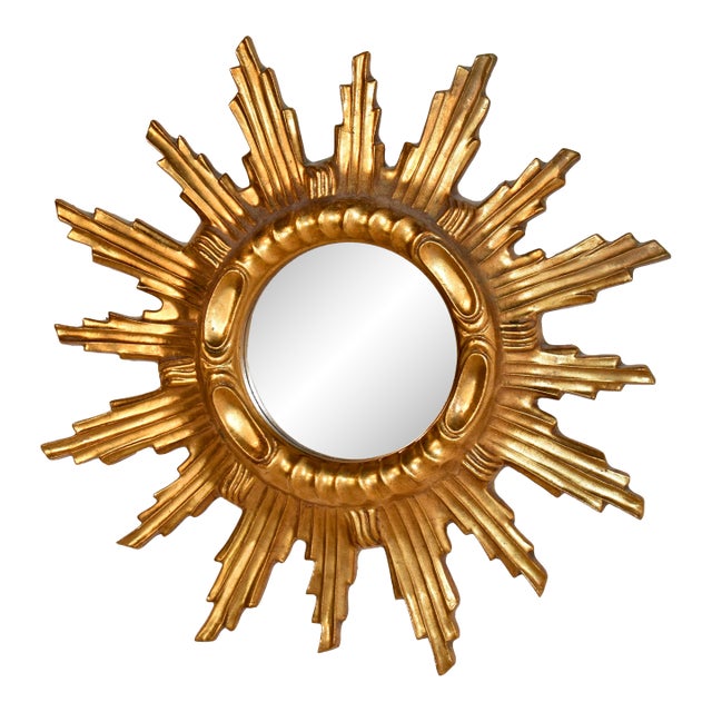 Mid-20th Century Sunburst Mirror From France For Sale