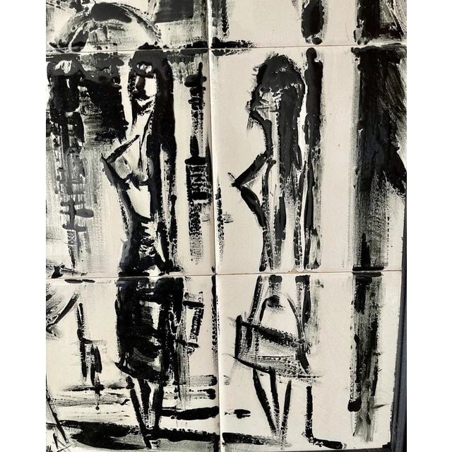 Jack the Ripper in Whitechapel, 1969, Ceramic Composition, Framed For Sale - Image 4 of 10