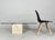 Artedi travertine coffee/side table, italy, 1970s, travertine construction with a square glass top (loose), dimensions...