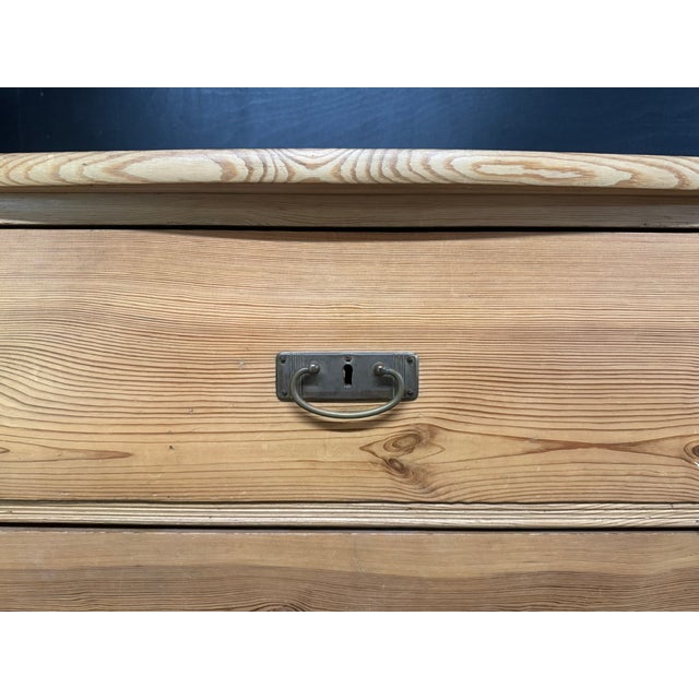 Pine Chest of 3 Drawers, 1900 For Sale - Image 4 of 13