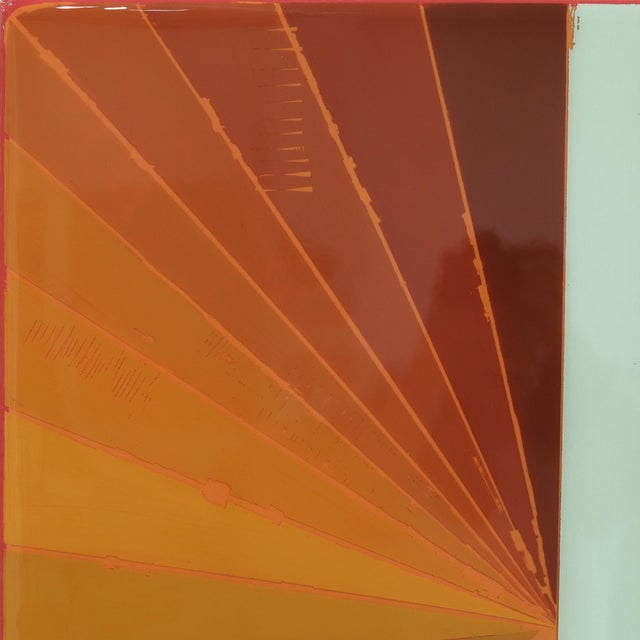 Wiggle Room 42 - Original Minimalist Abstract Acrylic and Resin Art on Wood Panel For Sale In Los Angeles - Image 6 of 9