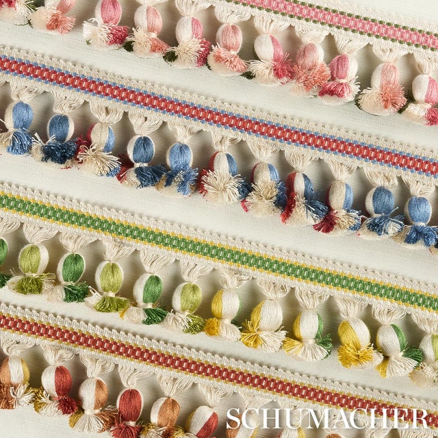 Schumacher SAMPLE - Schumacher Ali Tassel In Spice For Sale - Image 4 of 4