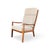 Senator Highback Armchair and Pouf by Ole Wanscher for Poul Jeppesen, Set of 3 For Sale - Image 5 of 15