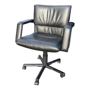 Mario Bellini Vintage Leather Swivel Chair for Vitra