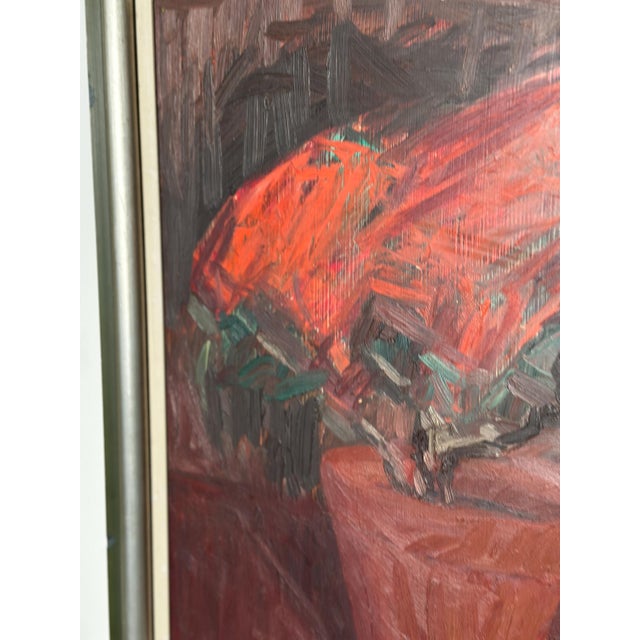 Rune Bohl, Flower Still Life, 1948, Oil on Panel, Framed For Sale - Image 8 of 18