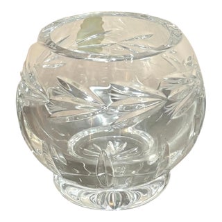 Imperlux Lead Crystal Small Bubble Vase For Sale