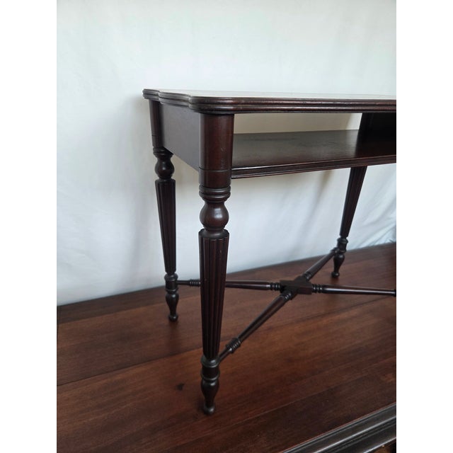 Lexington Furniture Late 20th Century Federal Revival Lexington Mahogany Console Table For Sale - Image 4 of 13