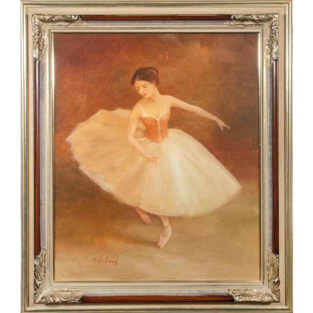 Miroslava Vrbová-Štefková, Ballerina, Oil Painting, Mid-20th Century For Sale - Image 3 of 3