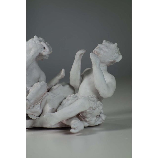 Ceramic White Fawn Sculpture by Clara Istler, 1950s For Sale - Image 4 of 8