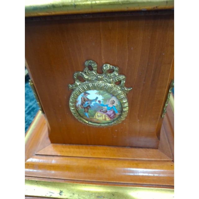 Pair Mahogany and Gilt Decorated Galleried Marble Top Pedestals by Francesco Meroni For Sale - Image 17 of 18