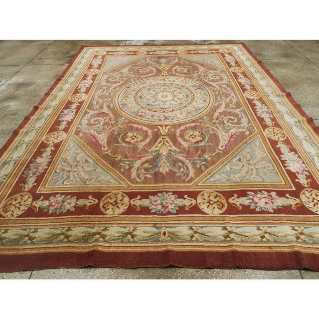 Antique French Savonnerie Rug in the Style of Louis XV For Sale - Image 4 of 10