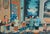 Antique Chinese export reverse painting on glass, in wood frame; Bubbles in glass; No artist marks observed; Likely...