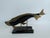 Vintage Brass and Wood Sculpture Depicting Two Fish For Sale - Image 4 of 8