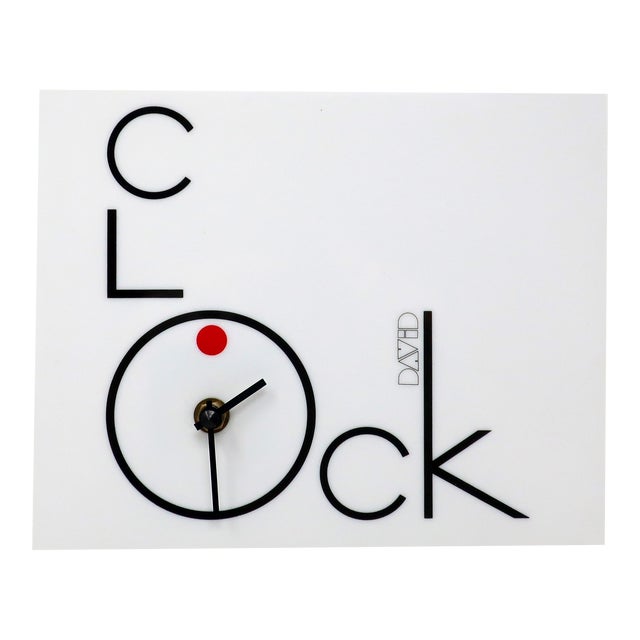 Vintage White Clock Wall Clock by David Davir Chairish