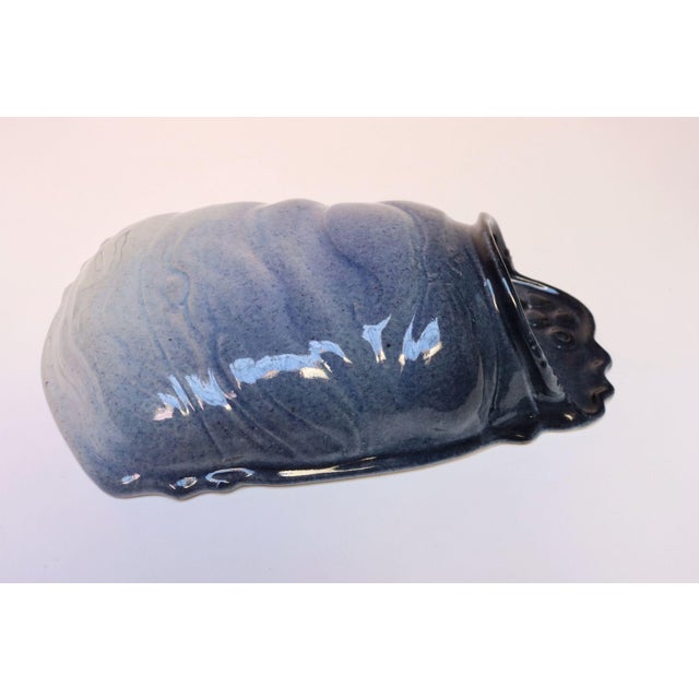 Mid-Century Modern Studio Pottery Blue Ombré Letter Holder by Deanna Nichols For Sale In New York - Image 6 of 18