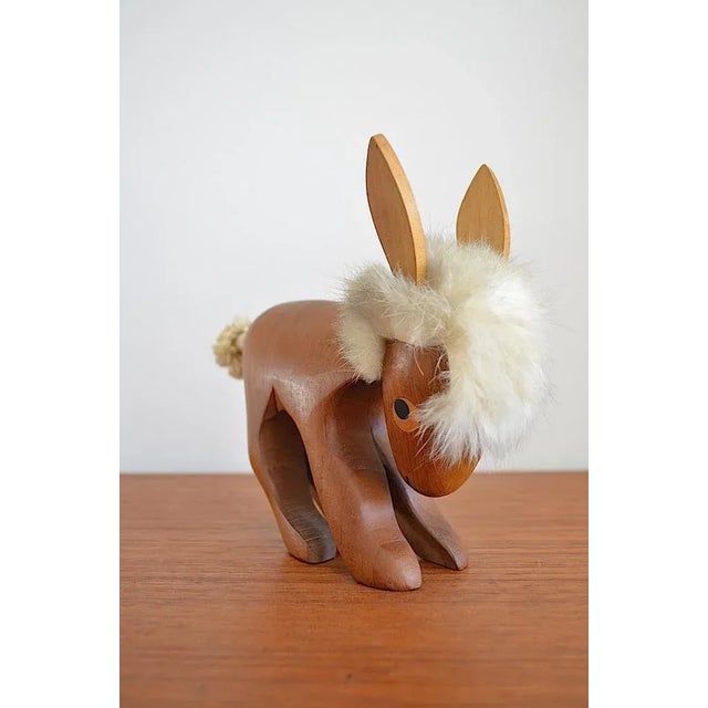 Teak Donkey Figure by Arne Basse, 1960s For Sale - Image 6 of 10