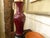 Ceramic Early 20th Century Antique Japanese Oxblood Baluster Form Ceramic Lamp For Sale - Image 7 of 10