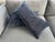 13” X 25” Navy Geometric Print Decorative Pillows - Pair Down Fill Insert