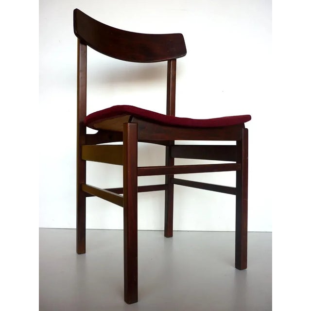 Brown Rosewood Dining Chairs from Fratelli Reguitti, Set of 6 For Sale - Image 8 of 10